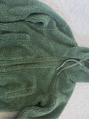 lululemon athletica Olive Green Sherpa Zip Hoodie